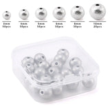 20-50Pcs 304 Stainless Steel Textured Spacer Beads Rondelle Stopper