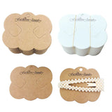 20-50Pcs Hair Clips Card Kraft Paper DIY Jewelry Cloud Display Packaging Tag