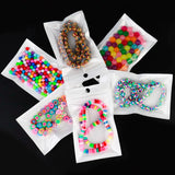 20-50Pcs Ziplock Bags Plastic Package for Beads Jewelry Spice Nail Powder