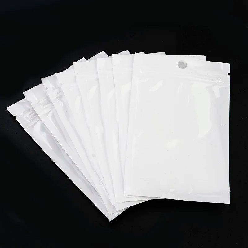 20-50Pcs Ziplock Bags Plastic Package for Beads Jewelry Spice Nail Powder