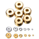 20-50Pcs Stainless Steel Crimp End Bead Stopper Findings for DIY Jewelry Making
