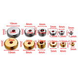 20-50Pcs Stainless Steel Crimp End Bead Stopper Findings for DIY Jewelry Making