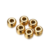 20-50Pcs Stainless Steel Crimp End Bead Stopper Findings for DIY Jewelry Making