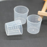 30ml Clear Plastic Measuring Cups for DIY Projects