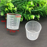 30ml Clear Plastic Measuring Cups for DIY Projects
