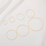 Plated Brass Hoop Charms Pendant for DIY Jewelry Making