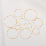 Plated Brass Hoop Charms Pendant for DIY Jewelry Making