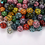 10mm Leopard Pattern Wooden Beads for Jewelry Making DIY Bracelet Accessories