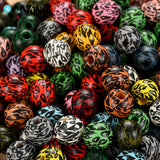 10mm Leopard Pattern Wooden Beads for Jewelry Making DIY Bracelet Accessories