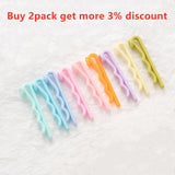 20/50pcs 43mm Waved Hairpins Acrylic Girls Hair Clip Bobby Pins DIY