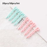 20/50pcs 43mm Waved Hairpins Acrylic Girls Hair Clip Bobby Pins DIY