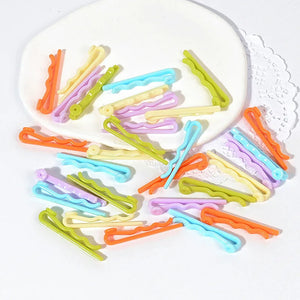 20/50pcs 43mm Waved Hairpins Acrylic Girls Hair Clip Bobby Pins DIY