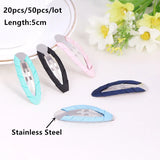 Stainless Steel Hairclip Ribbed Band Hair Clip DIY Hairpins Headwear Jewelry