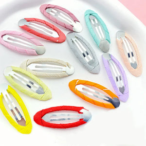 Stainless Steel Hairclip Ribbed Band Hair Clip DIY Hairpins Headwear Jewelry
