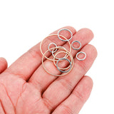 8-40mm Stainless Steel Earrings Rings Hoops DIY Jewelry Findings