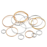 8-40mm Stainless Steel Earrings Rings Hoops DIY Jewelry Findings
