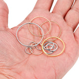 8-40mm Stainless Steel Earrings Rings Hoops DIY Jewelry Findings
