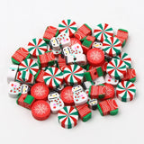Christmas Clay Spacer Beads Polymer for DIY Jewelry Making