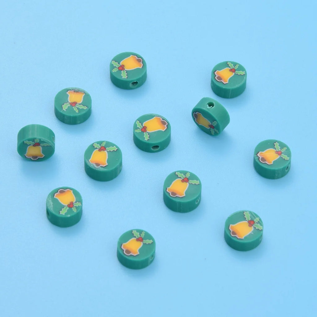 Christmas Polymer Clay Beads DIY Jewelry Accessories