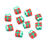 Christmas Tree Santa Snowman Polymer Clay Beads for Jewelry Making