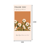 20-50pcs Flower Thank You Stickers Seal Labels For DIY Gift Commodity Decor