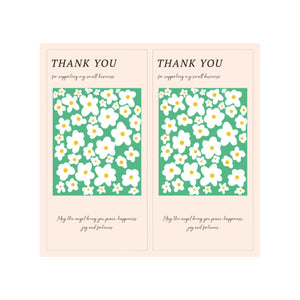 20-50pcs Flower Thank You Stickers Seal Labels For DIY Gift Commodity Decor