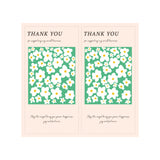 20-50pcs Flower Thank You Stickers Seal Labels For DIY Gift Commodity Decor