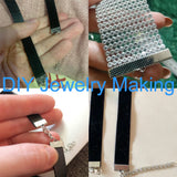Stainless Steel Ribbon String Leather Clip Crimp Cover Clasp for Jewelry Making