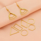 20-50pcs Moon Earrings Stainless Steel DIY Findings Bulk