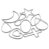 20-50pcs Moon Earrings Stainless Steel DIY Findings Bulk