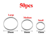 20-50pcs Moon Earrings Stainless Steel DIY Findings Bulk