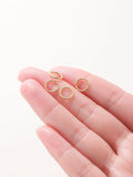 14K 18K Twisted Open Jump Rings DIY Jewelry Making Accessories