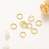 14K 18K Twisted Open Jump Rings DIY Jewelry Making Accessories