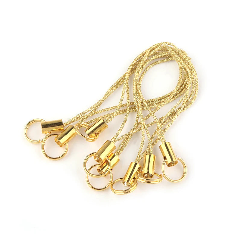 Polyester Lanyard Strap Cords with Lobster Clasp Hooks Keychains