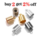 Tassel Leather Cord End Crimp Caps Beads 3-10mm Tip Cap for DIY Necklace Jewelry