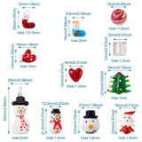 Christmas Theme Lampwork Beads Mix Shape for Jewelry Making DIY