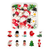 Christmas Theme Lampwork Beads Mix Shape for Jewelry Making DIY