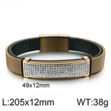 Stainless Steel Hip Hop Chain Mesh Wrap Bracelet