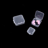 Mini Storage Box Transparent Square Plastic Box Earrings Jewelry Packaging