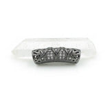 6mm Micro Pave Clear CZ Arc Tube Beads for DIY Bracelets
