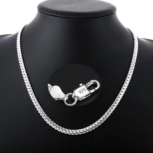 925 Sterling Silver 6mm Fine Necklace Chain for Wedding Jewelry