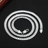 925 Sterling Silver 6mm Fine Necklace Chain for Wedding Jewelry