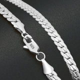 925 Sterling Silver Necklace Chain 20-60cm Wedding Jewelry