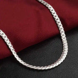 925 Sterling Silver Necklace Chain 20-60cm Wedding Jewelry