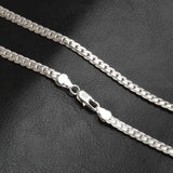 925 Sterling Silver Necklace Chain 20-60cm Wedding Jewelry
