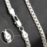 925 Sterling Silver Necklace Chain 20-60cm Wedding Jewelry