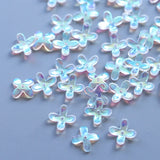 Czech Glass Flower Beads Caps Petal Charms Pendants for Jewelry Making DIY