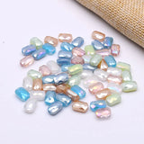 Faceted Rectangle Square Crystal Glass Beads for Jewelry Making
