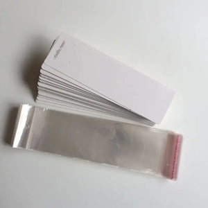 Necklace & Earring Jewelry Set Packing 100PCS Opp Bag With Card Plastic Header