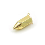 Hexagon Pillar Charm Double Circle Necklace Jewelry